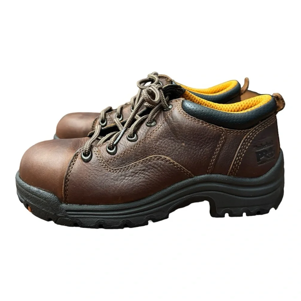 Timberland Pro TiTAN Casual Alloy Toe Work Shoe Supportive Leather Women’s 5.5